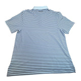 Under Armour Men's White Striped Heatgear Polo Shirt With Loose Fit Sz 2XL