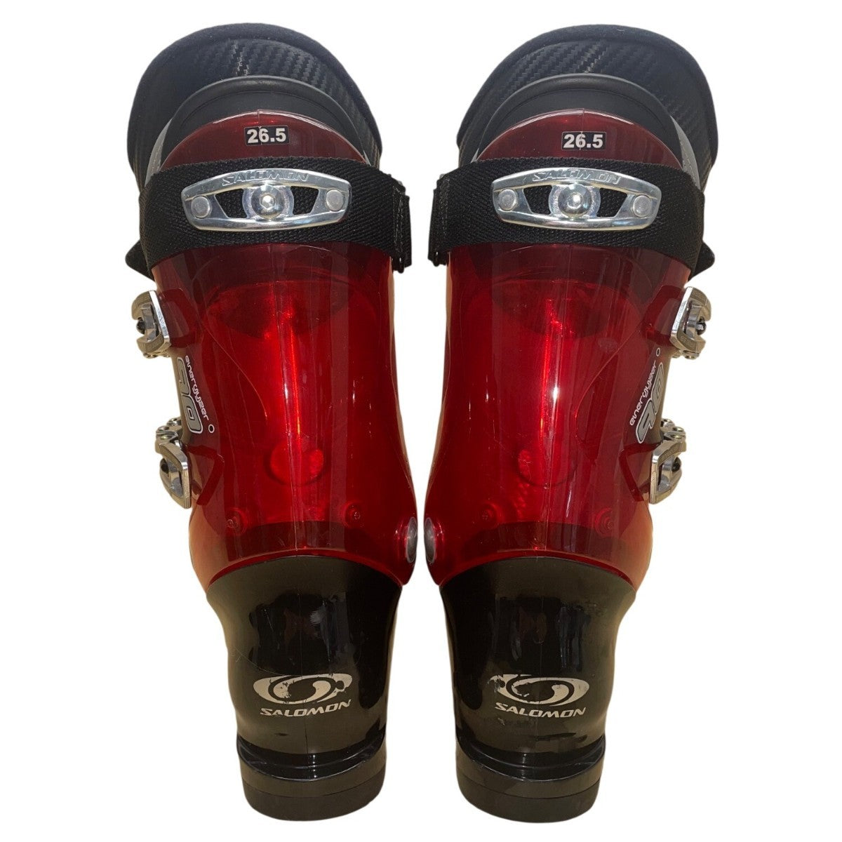 Salomon Unisex Red & Black Plastic 3D Buckles X7 Impact Ski Boots Size 26.5