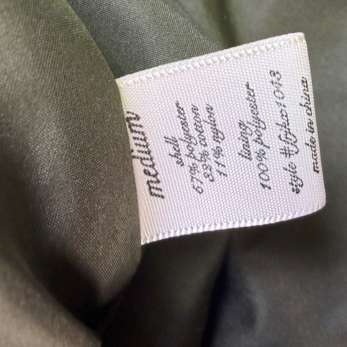 Blue Rain Mens Olive Quilted Vest With Gold Accents Pockets & Zipper Sz M
