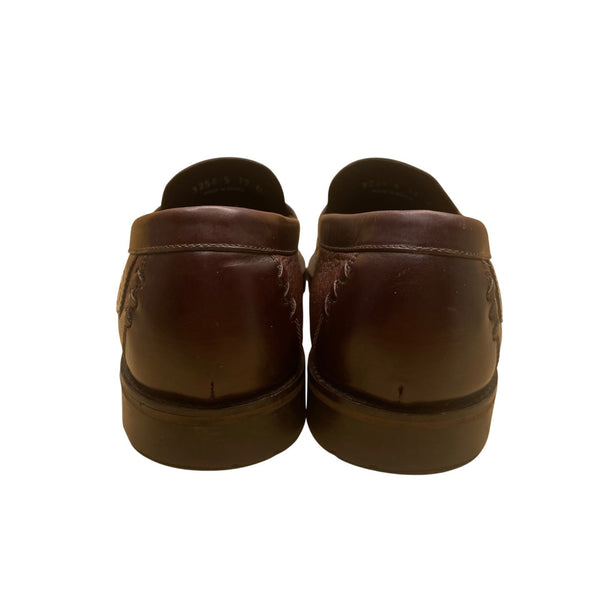 H.S. Trask Men’s Brown Leather Tassel Slip-On Loafers Size 12N