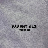 Fear Of God Essentials Mens Light Gray Cotton Pullover Hoodie Streetwear Sz XL
