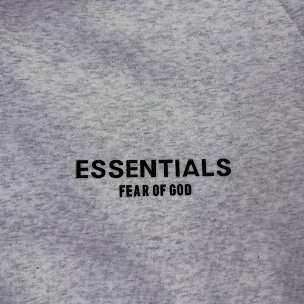 Fear Of God Essentials Mens Light Gray Cotton Pullover Hoodie Streetwear Sz XL