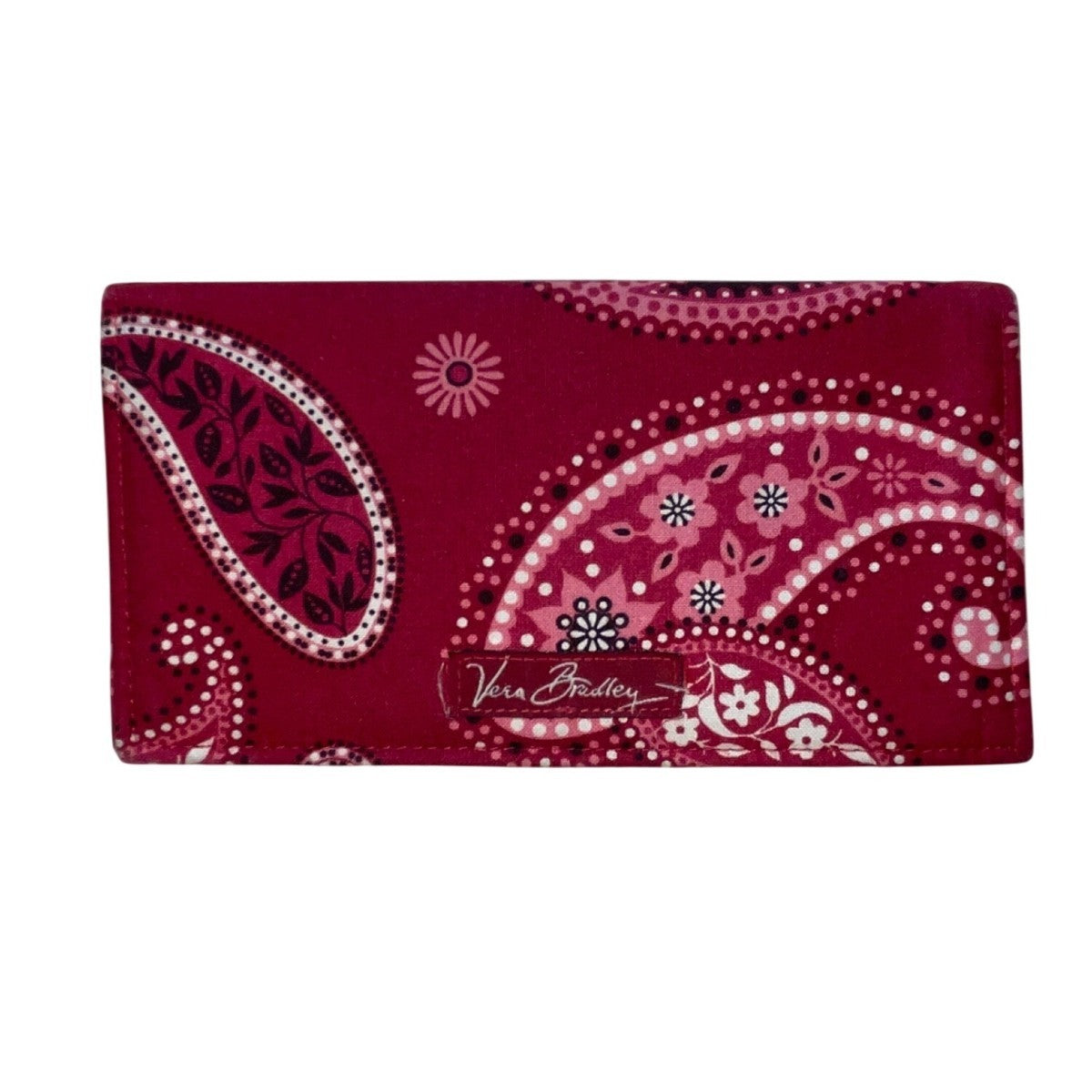 Vera Bradley Women’s Red Cotton Paisley Tote Bag With Matching Accessory Set