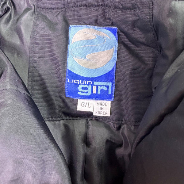 Liquid Womens Black Waterproof Snowboarding Pants Adjustable Waist Sz Large