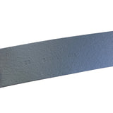Mens Lands End Gray Leather Belt With Black Metal Buckle Size 38