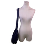 Women’s Navy Blue Faux Leather With Adjustable Strap & Rear Pocket Crossbody Bag