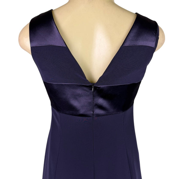 Jones New York Womens Navy Sleeveless Evening Dress Triacetate Blend Sz 2P - New