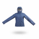 The North Face Womens Blue Hooded Lightweight Jacket Water-Resistant Size S