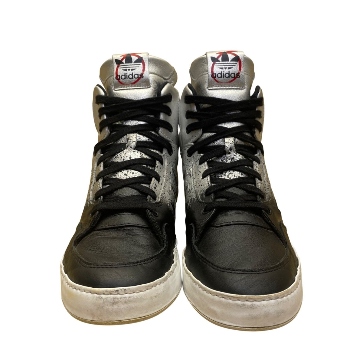 Adidas Men’s Silver Black Bankshot 2.0 Rita Ora High-Top Sneakers Size 8