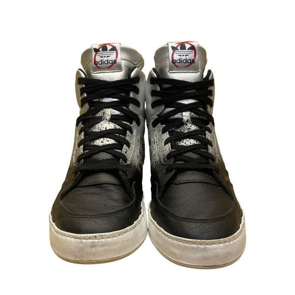 Adidas Men’s Silver Black Bankshot 2.0 Rita Ora High-Top Sneakers Size 8