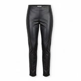 Lauren Ralph Lauren Womens Black Faux Leather-Front Stretch Pants Sizze 6