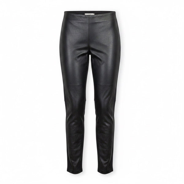 Lauren Ralph Lauren Womens Black Faux Leather-Front Stretch Pants Sizze 6
