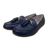 Talbots Women’s Black Leather Tassel Loafers Slip-On Comfort Shoes Size 8M