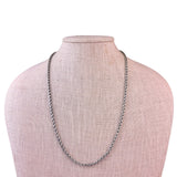 Sterling Silver Womens Wheat Chain Necklace 925 Handmade Elegant Design 
