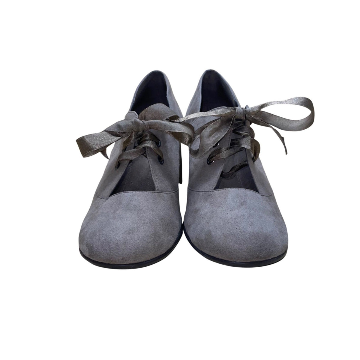 Aerosoles Women’s Taupe Suede Lace-Up Heeled Minor Role Booties Size 8M