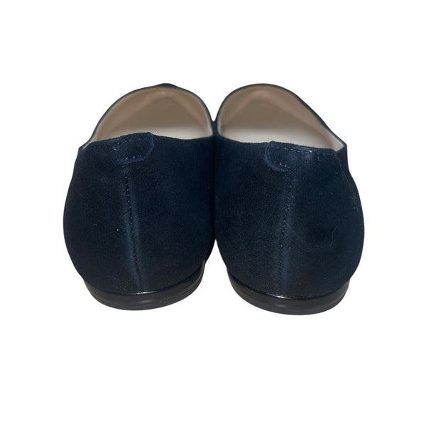 Nine West Women’s Black Suede Slip On Speakup Ballet Flats Size 7.5M