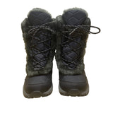 L.L.Bean Women’s Black Quilted Faux Fur Lined Waterproof Winter Boots Size 8M