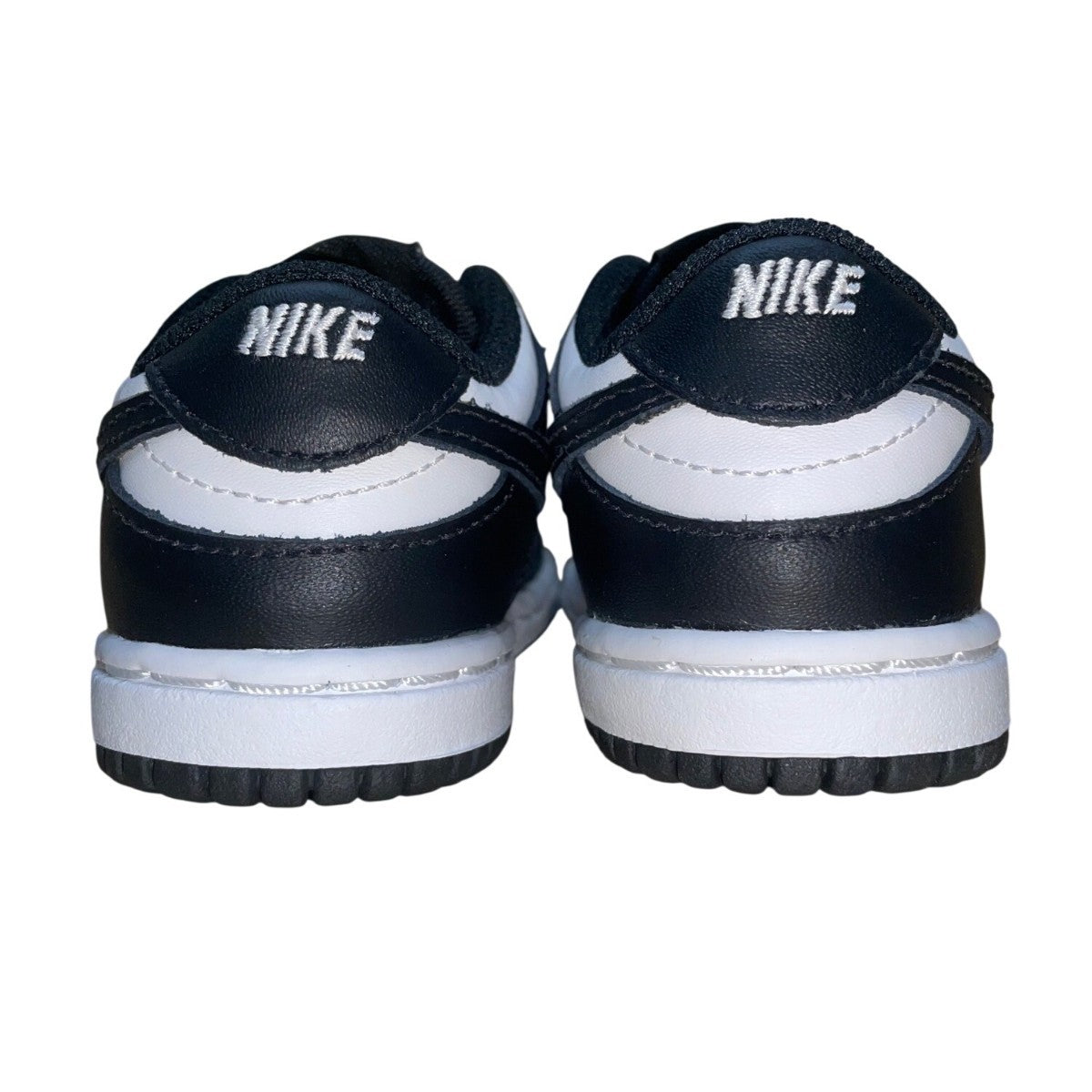 Nike Toddler Black & White Leather Lace-Up Athletic Shoes Size 4C
