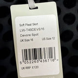 Pure Collection Womens Black Polka Dot Skirt Midi UK 16 US 12 EU 42