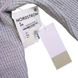 BP. Womens Heather Gray Ribbed Long Sleeve Mock Neck Cropped Top Size S