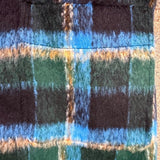 Free Assembly Womens Black Multi-Color Plaid Coat Sz L