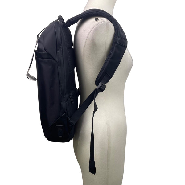 Kingsons Men’s Black Nylon With USB Charging Port Stylish Design Laptop Backpack