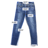 Paige Womens Blue Cotton Blend Verdugo Ultra Skinny Jeans Size 25