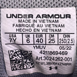 Under Armour Youth Black Concrete Camo Adhesive BB Gs Basketball Shoes Size 7Y
