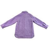 Madewell Womens Lavender Button-Up Coat With Dual Pockets & Lining Sz XS