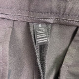 White House Black Market Women Black Cotton/Polyester Slim Trousers Pants Size 6