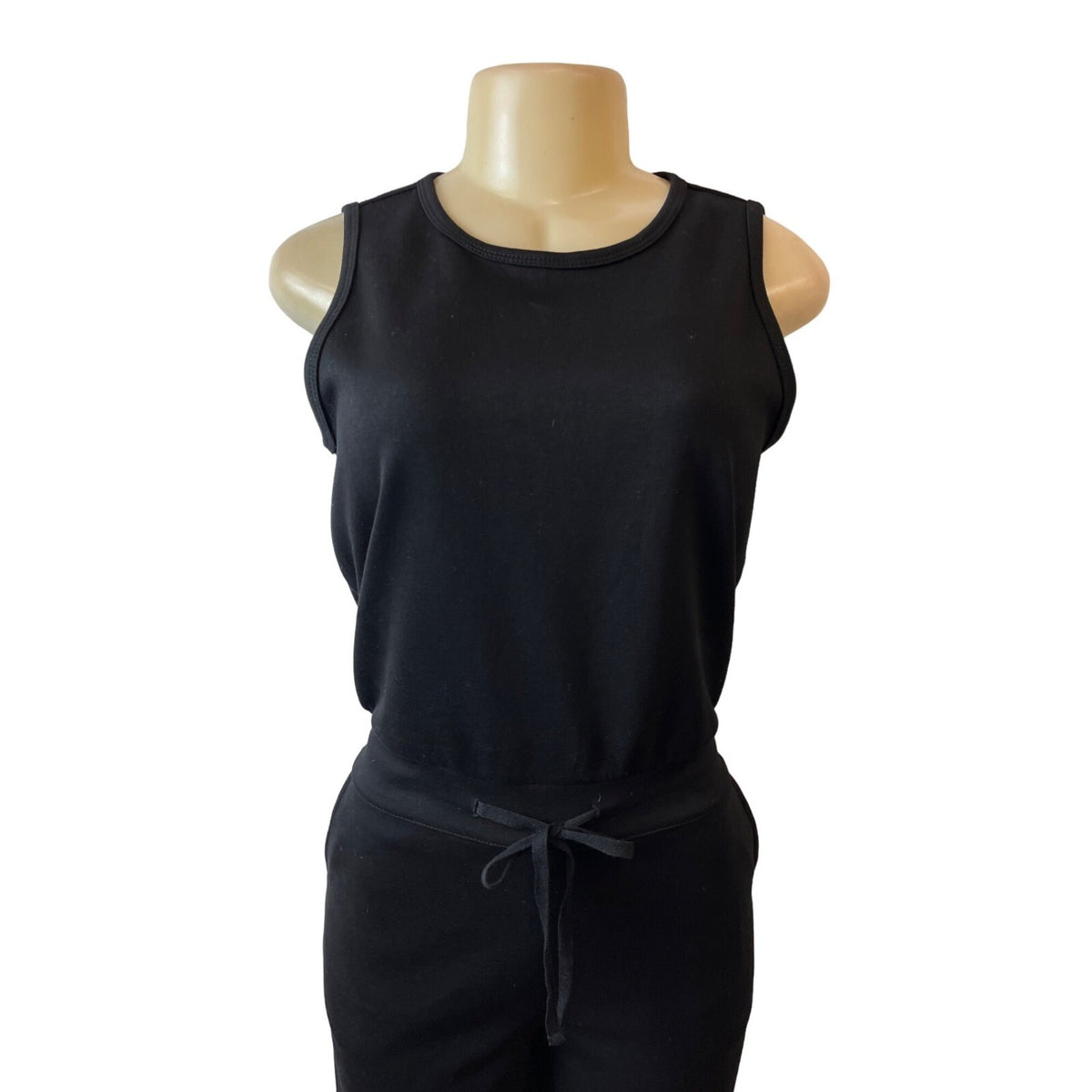 Sarin Mathews Women's Black Casual Loose Sleeveless Wide Leg Jumpsuit Sz S - NWT