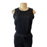 Sarin Mathews Women's Black Casual Loose Sleeveless Wide Leg Jumpsuit Sz S - NWT