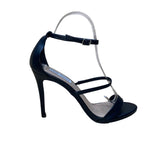 Steve Madden Women’s Black Strapped Sheena Stiletto High Heel Sandals Size 9.5M