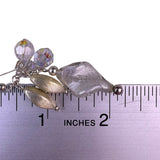 Womens Aurora Borealis Crystal Dangle Earrings