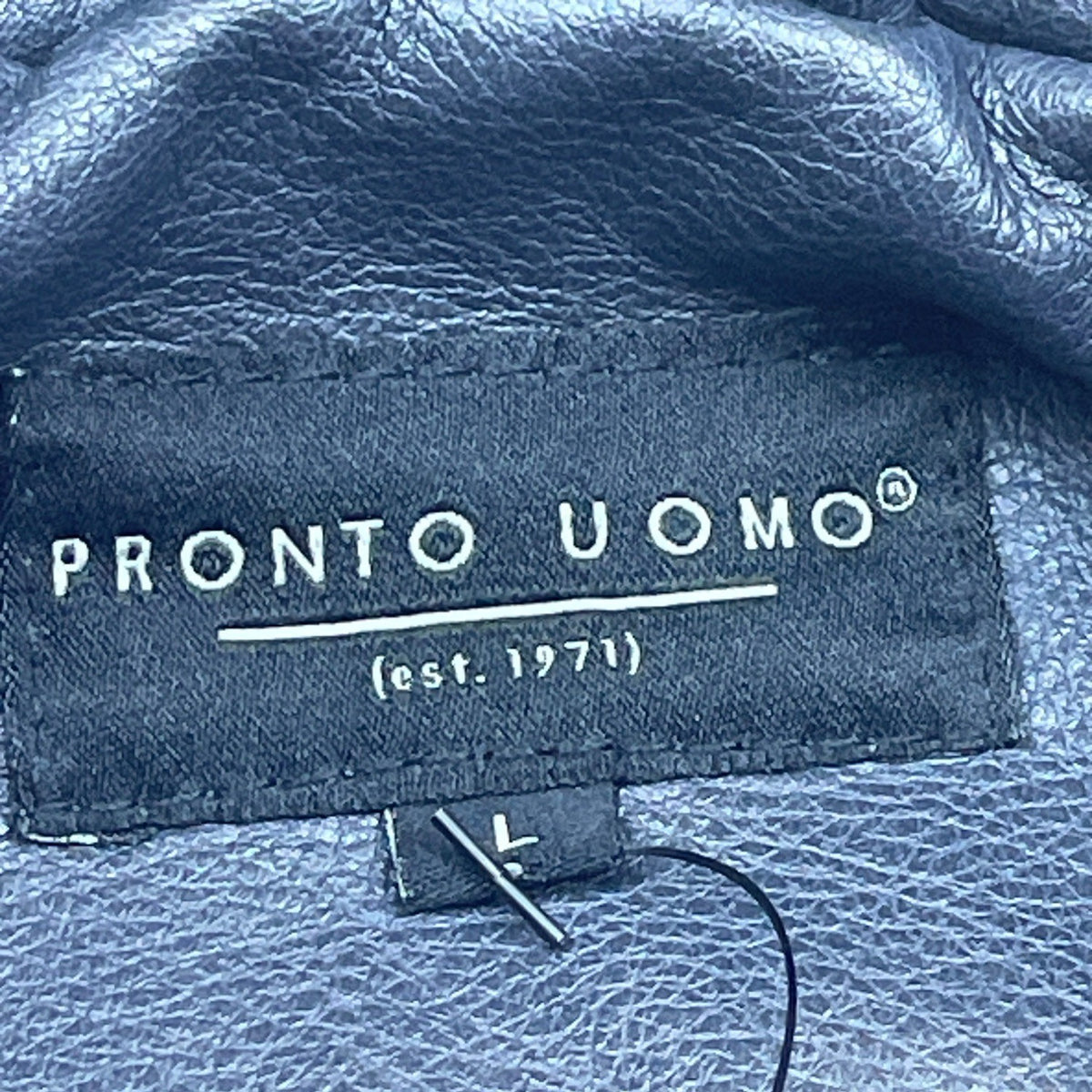Pronto Uomo Mens Black Faux Leather Quilted Vest With Pockets Sz L - New