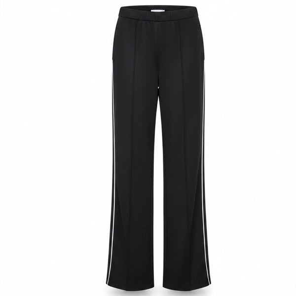 Maeve By Anthropologie Womens Black Elastic Waist Wide Leg Pants Sz M