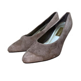 Predictions Women’s Taupe Suede Classic Rounded Toe Philly Pumps Size 8.5W