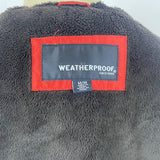 Weatherproof Womens Red Quilted Jacket  Faux Sherpa Lined Full Zip Sz M