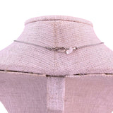 Sterling Silver Womens Two-Tone Beaded Necklace 925 & Gold Plated