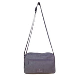 Vera Bradley Women’s Gray Adjustable Strap Multi-Compartment Crossbody Bag
