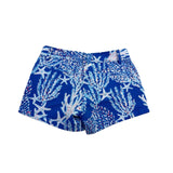 Lilly Pulitzer Womens Blue The Callahan Short With Starfish Coral Print Size 8