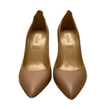 Valentino Garavani Women's Beige Leather Pointed-Toe Stud Heels Sz US6.5/EU36.5