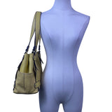 Tignanello Women’s Yellow Leather Storage Pockets  Double-Strap Shoulder Bag