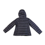 Michael Kors Womens Black Hooded Packable Down Jacket Lightweight Design Sz M