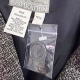 Ulla Popken Womens Black/Grey Tweed Jacket Relaxed Fit Size 16/18