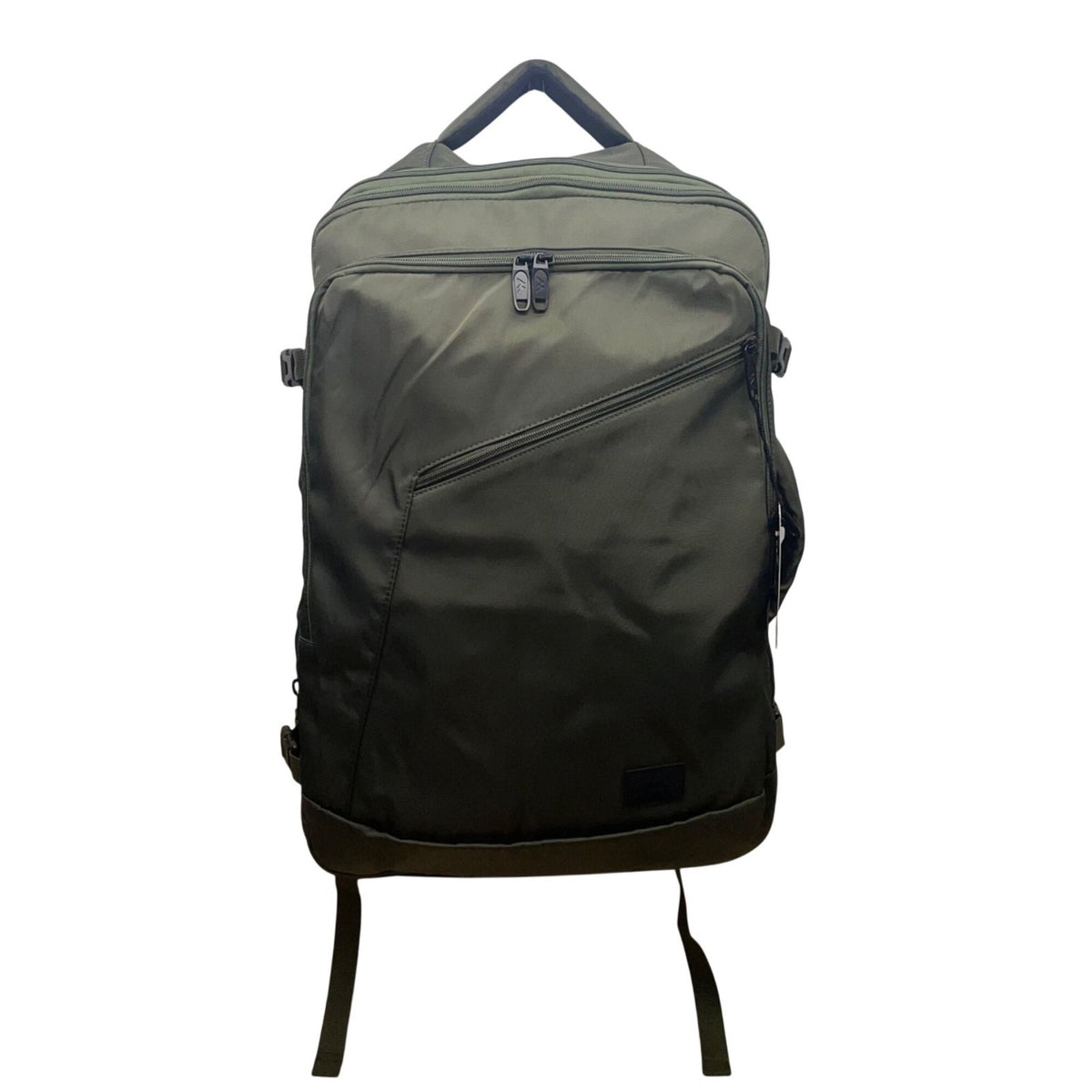 Matein Unisex Olive Green Nylon Adjustable Straps Convertible Travel Backpack