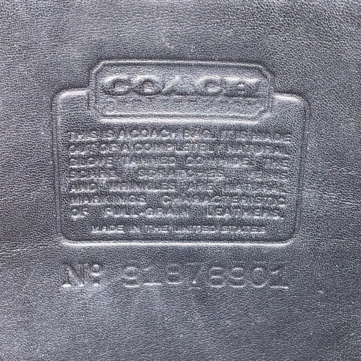 Coach Women’s Black Leather Detachable Strap Classic Crossbody Shoulder Bag