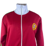 Portugal Women’s Red Track Jacket Full Zip With White & Green Trim Sz 2 - New