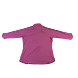 Nike Womens Pink Dri-Fit 3/4 Sleeve Zip Pullover Workout Shirt Sz  XL