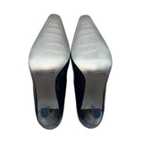 Bellini Women’s Black Patent Leather Laser Cut Pointed-Toe Trina Heels Size 8.5W